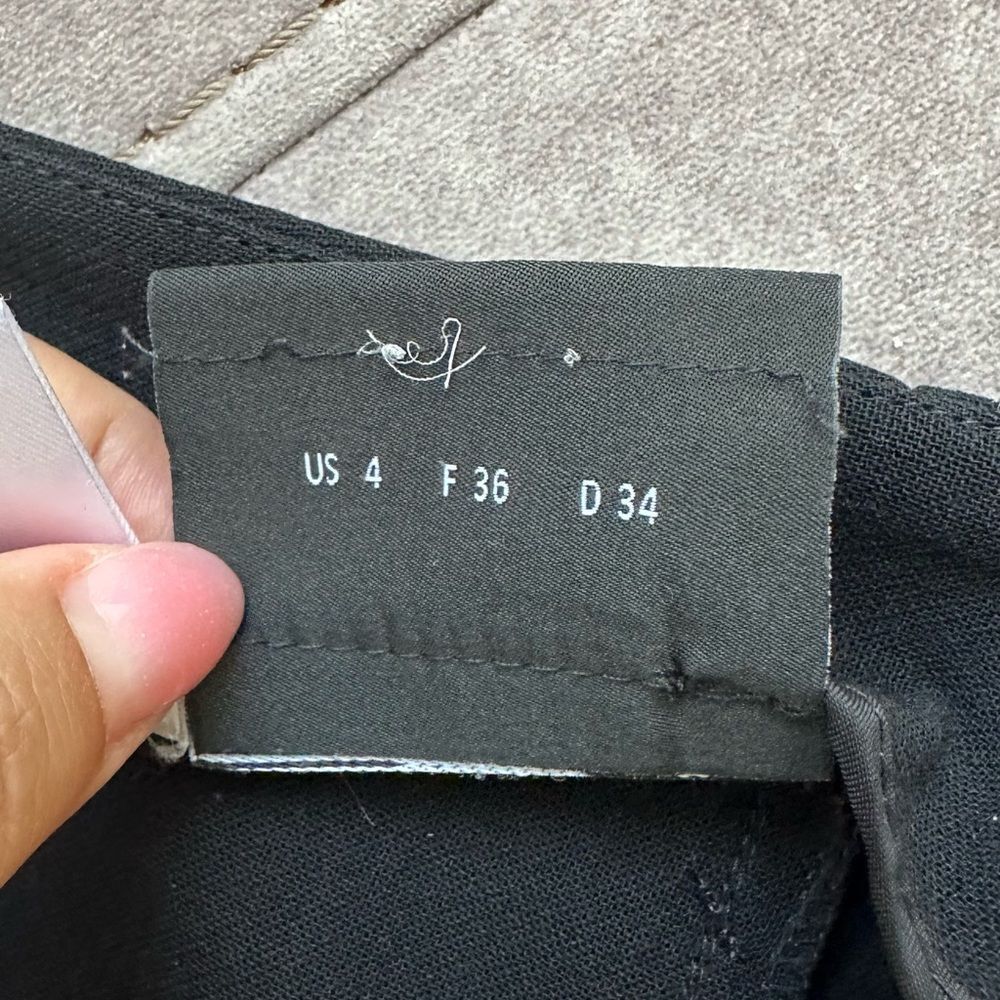 AKRIS Black Wool Trousers Pants Size 4 - Picture 7 of 8